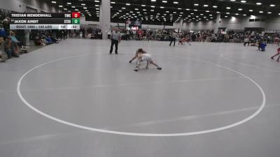 100 lbs Cons. Rd Of 16 - Tristan Mendenhall, Team Idaho Wrestling Club vs Jaxon Jundt, Collum Trained School Of Wrestling