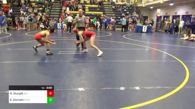 100 lbs Quarterfinal - Ryleigh Sturgill, Baylor-TN vs Emily Durrant, Penn Hills