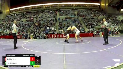 285 lbs Quarterfinal - Jack Maley, Columbia City vs Zac Wurm, Adams Central