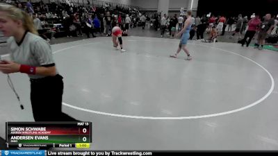 190 lbs Cons. Round 3 - Simon Schwabe, Askren Wrestling Academy vs Andersen Evans, Ohio