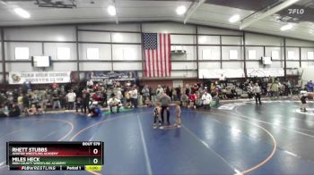 43 lbs Cons. Round 1 - Rhett Stubbs, Aviator Wrestling Academy vs Miles Heck, Iron County Wrestling Academy