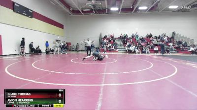 190 lbs Cons. Round 2 - Blake Thomas, SM WEST vs Avion Hearring, LAFAYETTE-Wildwood