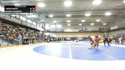 285 lbs Quarterfinal - Richard Thornton, Tiffin vs Wyatt Bailey, Ashland