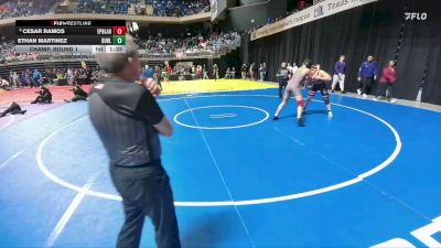 5A 190 lbs Champ. Round 1 - Cesar Ramos, El Paso Bel Air vs Ethan Martinez, Burleson