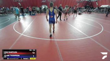 152 lbs Cons. Round 2 - Cole Bartlein, WI vs Clark Thompson, ND
