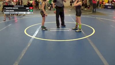 80 lbs 3rd Place Match - Zoe Irvan, Suicide Squad vs Scottie Lentini, Lady Warriors Wrestling Club