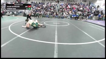 Boys 165 lbs Quarterfinal - Robert Rael, Live Oak Boys vs Elliot Schnelker, Serra Boys