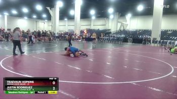138 lbs Round 2 (6 Team) - Justin Rodriguez, Youth Impact Center Blue vs Traevaun Hopkins, Indiana Goon Squad