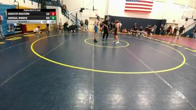 132 lbs Quarterfinal - Miccah Baxter, Powell Middle School vs Britt Asay, Lovell Middle School