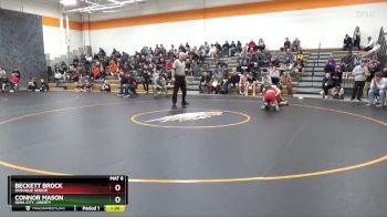 144 lbs Semifinal - Connor Mason, Iowa City, Liberty vs Beckett Brock, Dubuque Senior