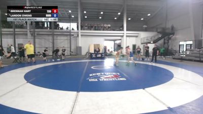 88 lbs 1st Place Match - Brennan Hart, Team Donahoe vs Landon Owens, Massas Maniacs