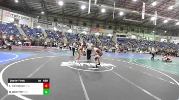 157 lbs Quarterfinal - Landon Fornstrom, Pinedale Pummelers WC vs Dylan Delorme, Ruis Wr Acd