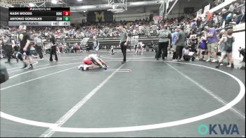 52 lbs 3rd Place - Nash Woods, Duncan Demon Wrestling vs Antonio Gonzales, Standfast