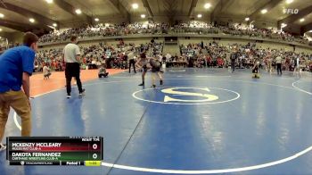 95 lbs Champ. Round 2 - McKenzy McCleary, Mules Mat Club-A vs Dakota Fernandez, Carthage Wrestling Club-A&nbsp;