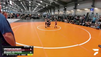 38 lbs Cons. Semi - Beckham Van Buskirk, Vici Wrestling Club vs Cristiano Blomquist, Hill Country Wildcats Wrestling Club