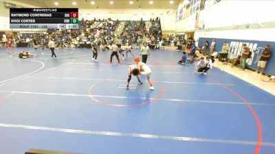 126 lbs Quarterfinal - Khoi Cortes, Rancho Bernardo Wrestling vs Raymond Contreras, Unattached