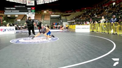 Junior Boys - 126 lbs Champ. Round 2 - Vincent Ramirez, Delta Wrestling Club vs Max Wong, Mad Dawg Wrestling Club