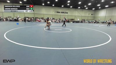 100 lbs Rr Rnd 2 - Emerson Rollings, SOTM OK 7-12 2 vs Amerie Morgas, Mojo 7-12
