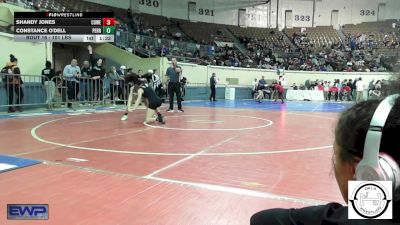 101 lbs Round Of 64 - Shandy Jones, Coweta vs Constance O'dell, Perry Girls Wrestling Club