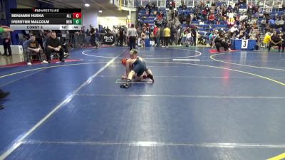 96 lbs Consy 5 - Benjamin Huska, All American W.C. vs Iversynn Malcolm, Neighborhood W.C.