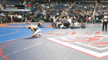 4A 113 lbs Quarterfinal - Diego Rubio, Central Davidson High School vs Aiden Gallegos, Rutherfordton-Spindale Central High School