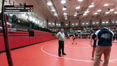 132 lbs Champ. Round 1 - Christopher Shelton, Arlington Lamar vs Nathan Sharkey, Lewisville Flower Mound