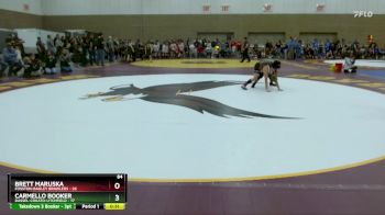 84 lbs Placement (4 Team) - Brett Maruska, Fosston-Bagley Brawlers vs Carmello Booker, Dassel-Cokato-Litchfield