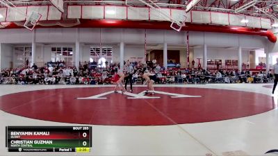 125 lbs 1st Place Match - Christian Guzman, North Central vs Benyamin Kamali, Olivet