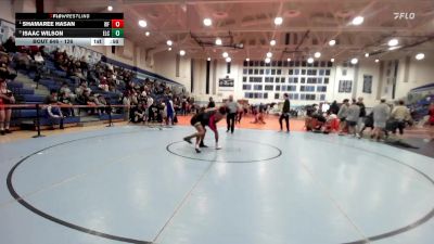 126 lbs Cons. Semi - Shamaree Hasan, Williams Field vs Isaac Wilson, El Capitan