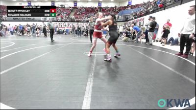 115 lbs Quarterfinal - Jensyn Whatley, ARDMORE TAKEDOWN CLUB vs Novalee Salinas, Guymon Wrestling