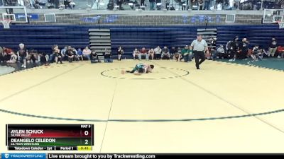 62 lbs Cons. Round 2 - Aylen Schuck, Silver Valley vs DeAngelo Celedon, Lil Mavs Wrestling