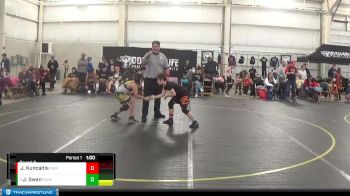 92 lbs Round 3 - Jaxon Swan, Midwest Xtreme Wrestling vs Jj Kuncaitis, Michigan Grappler RTC