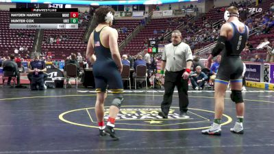 189 lbs Consi 4 - Hayden Harvey, Montoursville vs Hunter Cox, Greenville