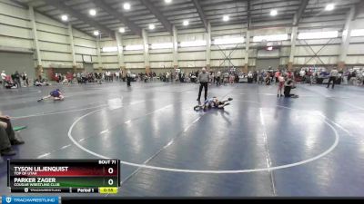 65 lbs Cons. Round 3 - Parker Zager, Cougar Wrestling Club vs Tyson Liljenquist, Top Of Utah