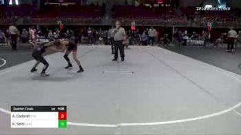 86 lbs Quarterfinal - Ayden Cadoret, Plainville WC vs Kolton Seitz, Central City