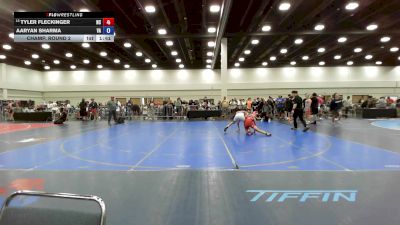 120 lbs Champ. Round 2 - Tyler Fleckinger, NC vs Aaryan Sharma, VA