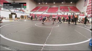 145 lbs 3rd Place - Joel Han, Flower Mound Wrestling Club vs Corban Erwin, Claremore Wrestling Club
