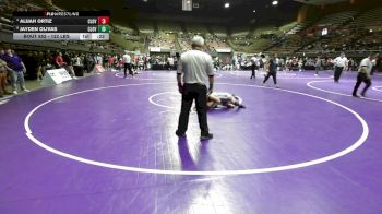 122 lbs 5th Place - Alijah Ortiz, Clovis North vs Jayden Olivas, Clovis East