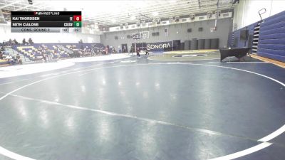 132 lbs Cons. Round 2 - Seth Cialone, Canyon Springs High School Wre vs Kai Thordsen, Eastvale Elite