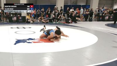 71 kg Champ. Rd Of 128 - Hunter Jessee, KWC vs Allen Diaz, MWC Wrestling Academy