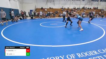 120 lbs Cons. Round 2 - Darren Lara, Swamp Monsters vs Valentina Castillo, College Prep WA