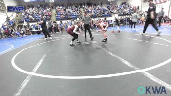 100 lbs Quarterfinal - Benson Purvis, Owasso Takedown Club vs Jemma Patteson, IRONMEN Wrestling Club