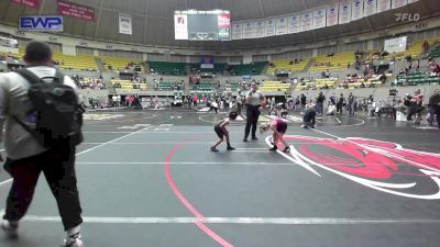 55 lbs Quarterfinal - Warner Grist, Benton Parks Youth Wrestling vs Leilani Huynh, Terminator Wrestling Academy