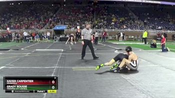 D1-132 lbs Cons. Round 2 - Grady Rousse, Traverse City Central vs Xavier Carpentier, Grandville