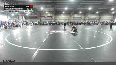 89 lbs Round Of 32 - Krew Dean, Coweta Tiger Wrestling vs Johnathan Thompson, Sebolt Wrestling Academy