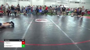 132-C lbs Round Of 32 - Calvin Martz, MI vs Seth Hartman, PA