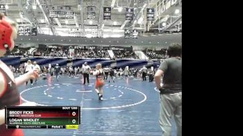 120 lbs Round 5 - Logan Wholey, Allendale Youth Wrestling vs Brody Ficks, Ride Out Wrestling Club