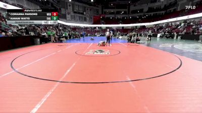 105 lbs Quarterfinal - Corianna Parsons, Weiser vs Kanani Watts, Eagle