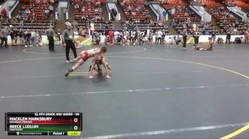 80 lbs Cons. Round 1 - Reece Ludlum, Fruitport vs Macklen Marksbury, Michigan Premier