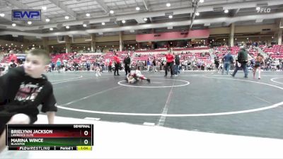 101 lbs Semifinal - Brielynn Jackson, Lawrence Elite vs Marina Wince, Blackfox